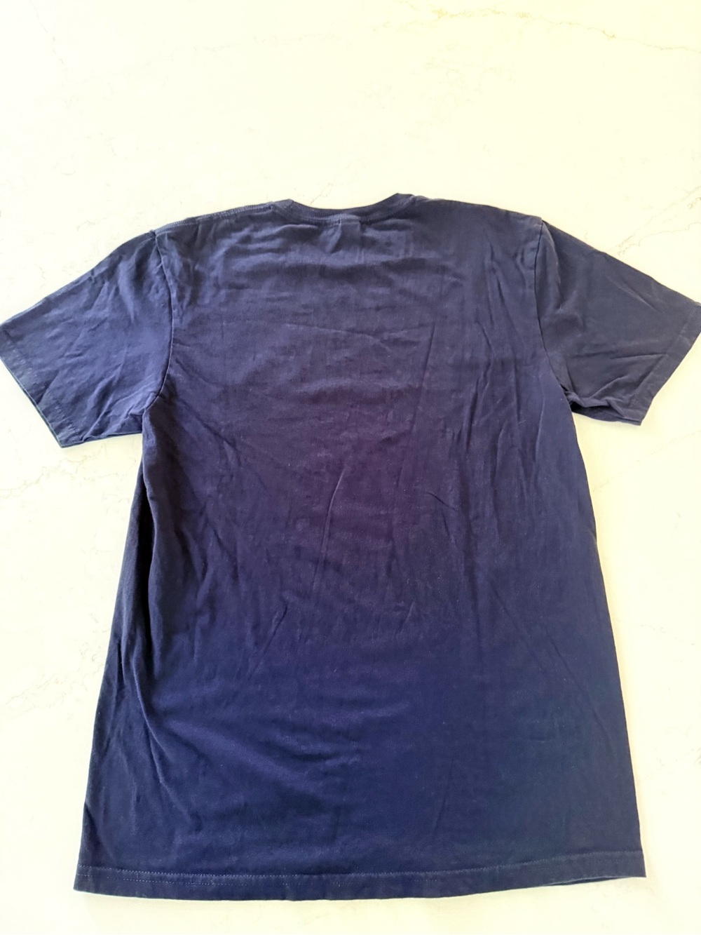 Gildan Navy Florida Atlantic Graphic Tee with Red & White Lettering - Picture 3 of 3